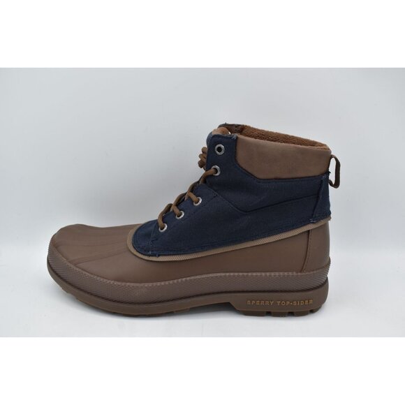 Sperry Mens Size 10 Saltwater Brown Navy Water-Resistant Wax Chukka Duck Boots - Picture 5 of 10